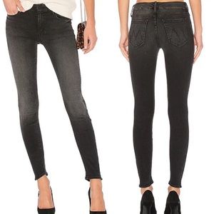 MOTHER The Looker Black Skinny Jeans High Rise 26